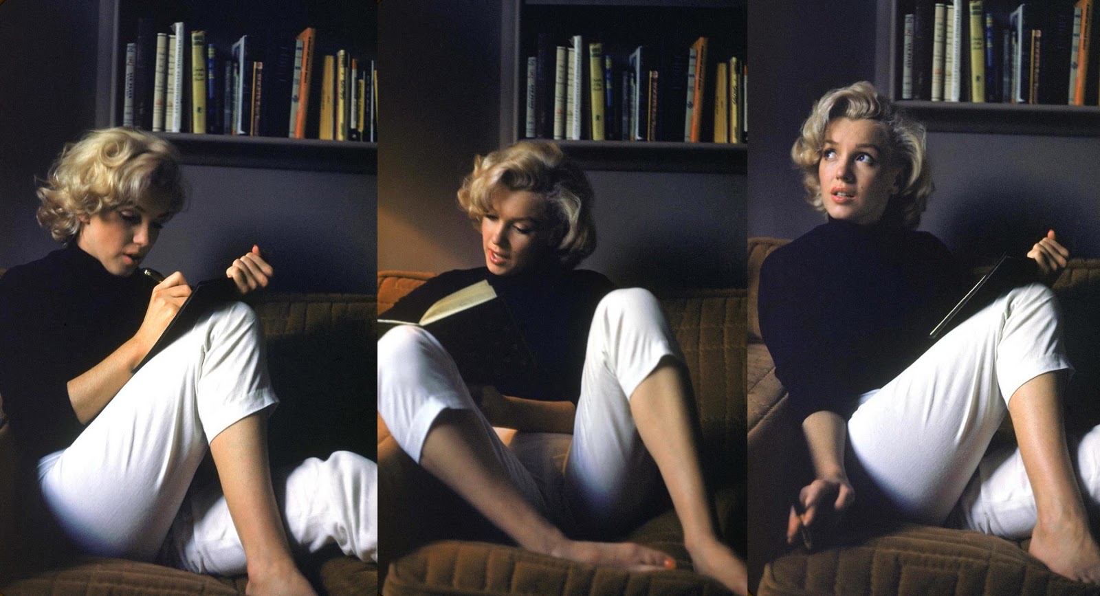 Marilyn Monroe_reading and writing.